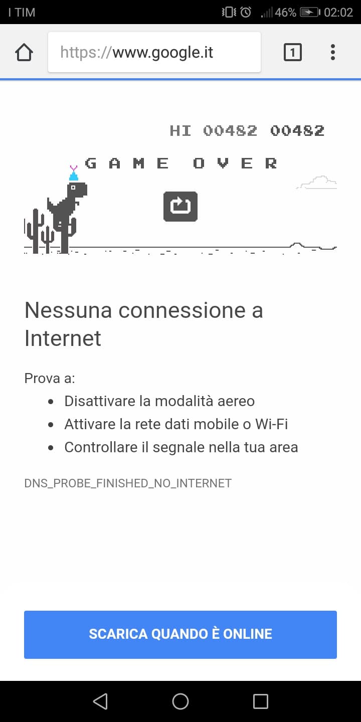 Quando sei in bagno e la connessione salta, sai già che non ti annoierai quando appare lui