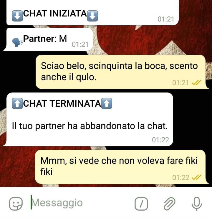 Non era in vena di chaldo sexzo