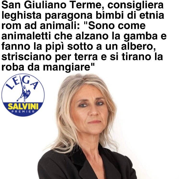 Ma siamo seri?! Sta stronza paragona i rom agli animali