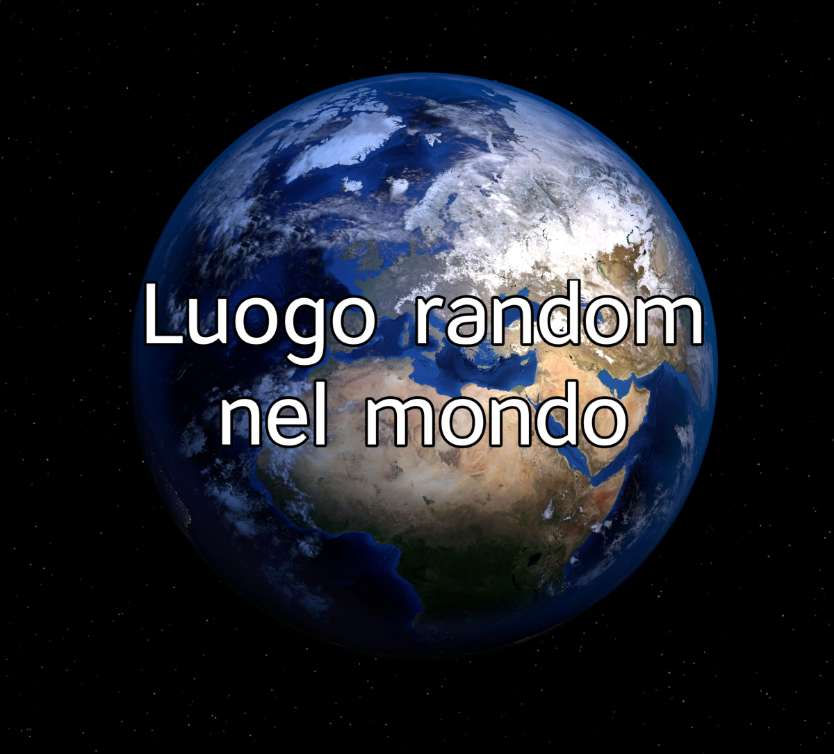 Annuncio il ritorno, dopo 6 mesi del format; "parlo di un luogo random nel mondo". In sostanza uso un generatore di coordinate e io dovrò parlare del luogo che ho trovato (o terra emersa più vicina). Chi vuole essere taggato?