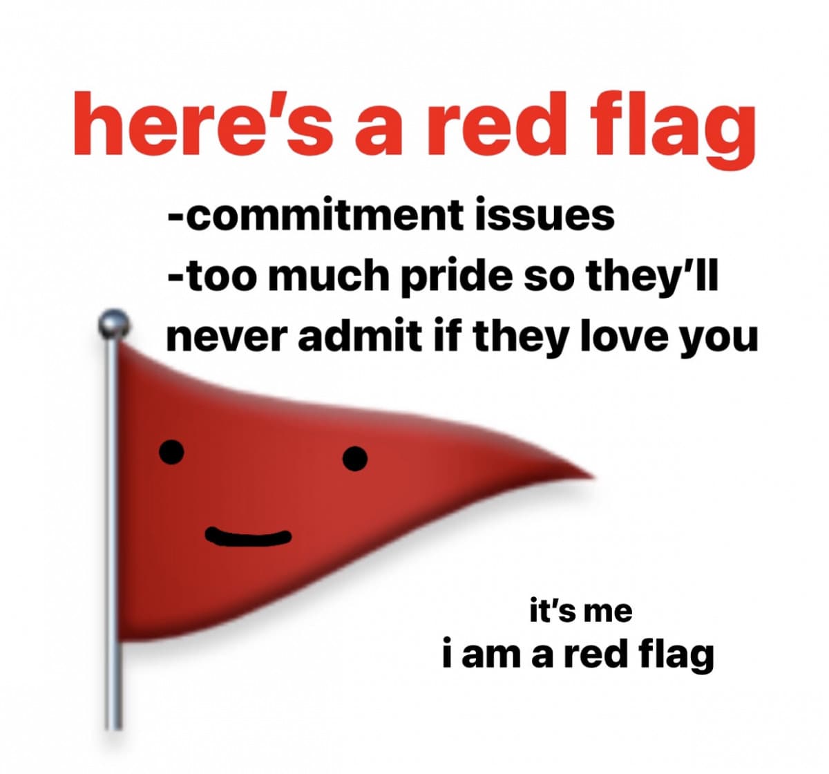 i am a red flag