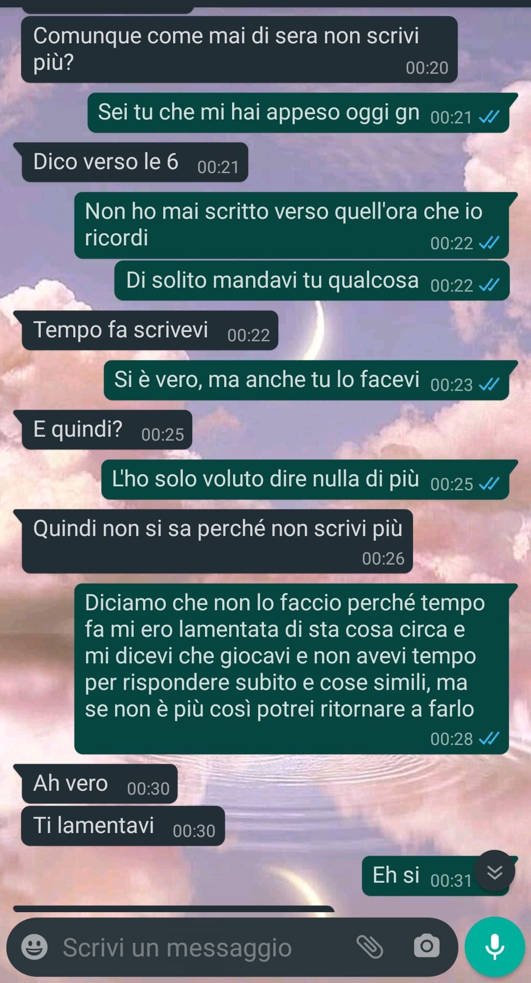 "ah vero, tu lamentavi" 