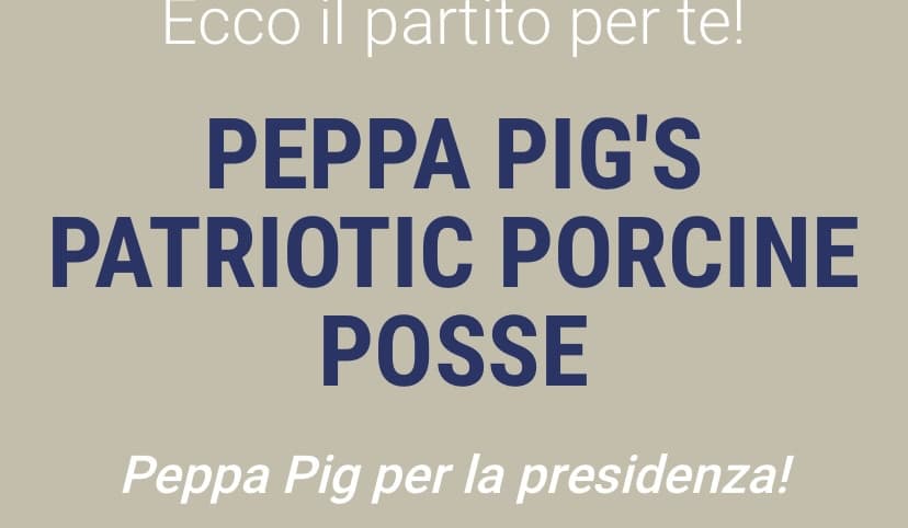 Passiamo a "Peppa Pig's Patriotic Porc Posse"  di ispirazione stalinista