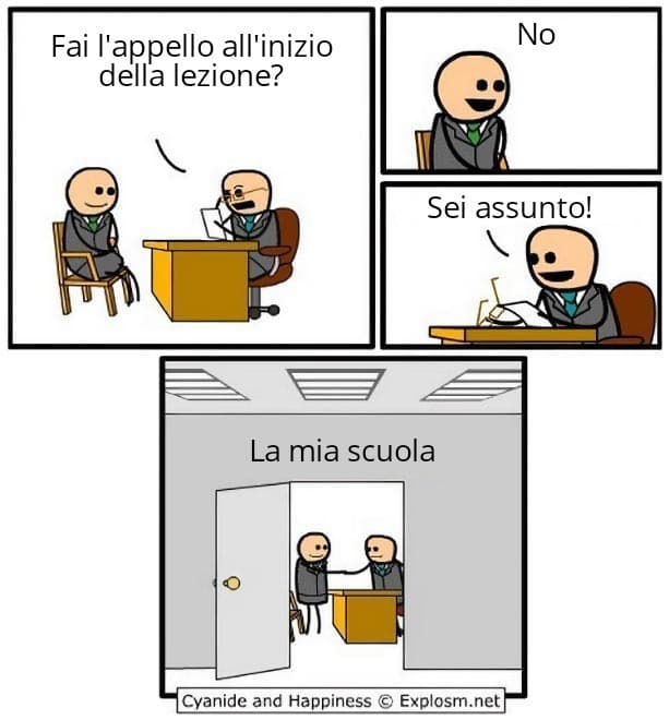 Perché fanno l'appello verso la fine????