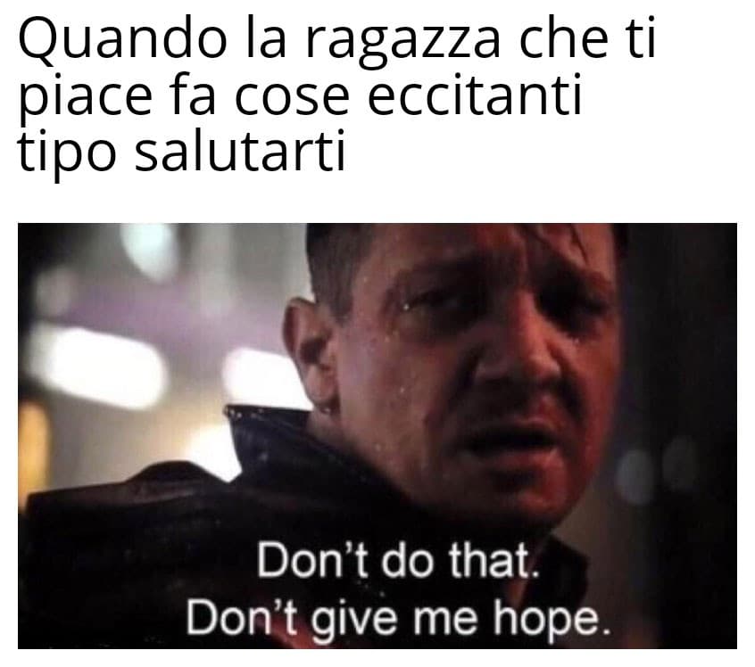 Aspetta che vado a segarmi