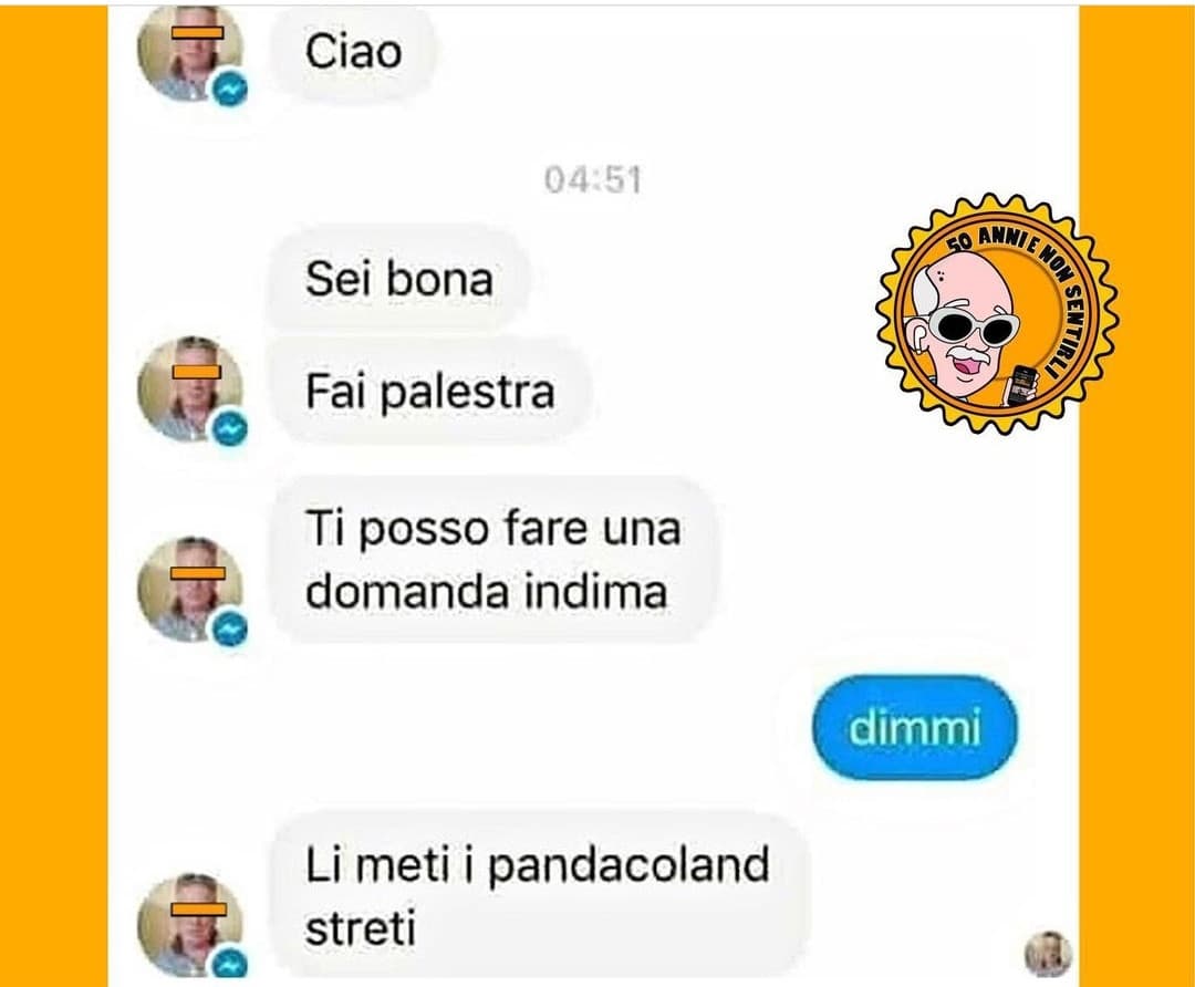 E voi li mettete i pandacoland streti? 