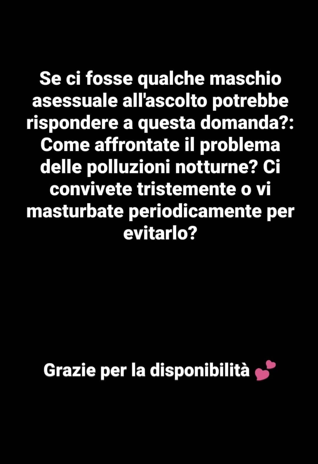 Raga lo ha chiesto un tizio nelle storie instagram, secondo voi è una cosa legit da chiedere? Per me è irrispettosa poi boh