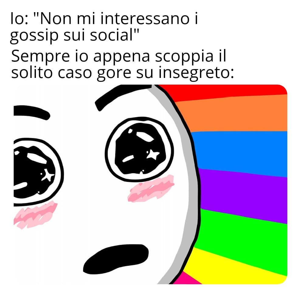 No non mi interessano per niente i gossip