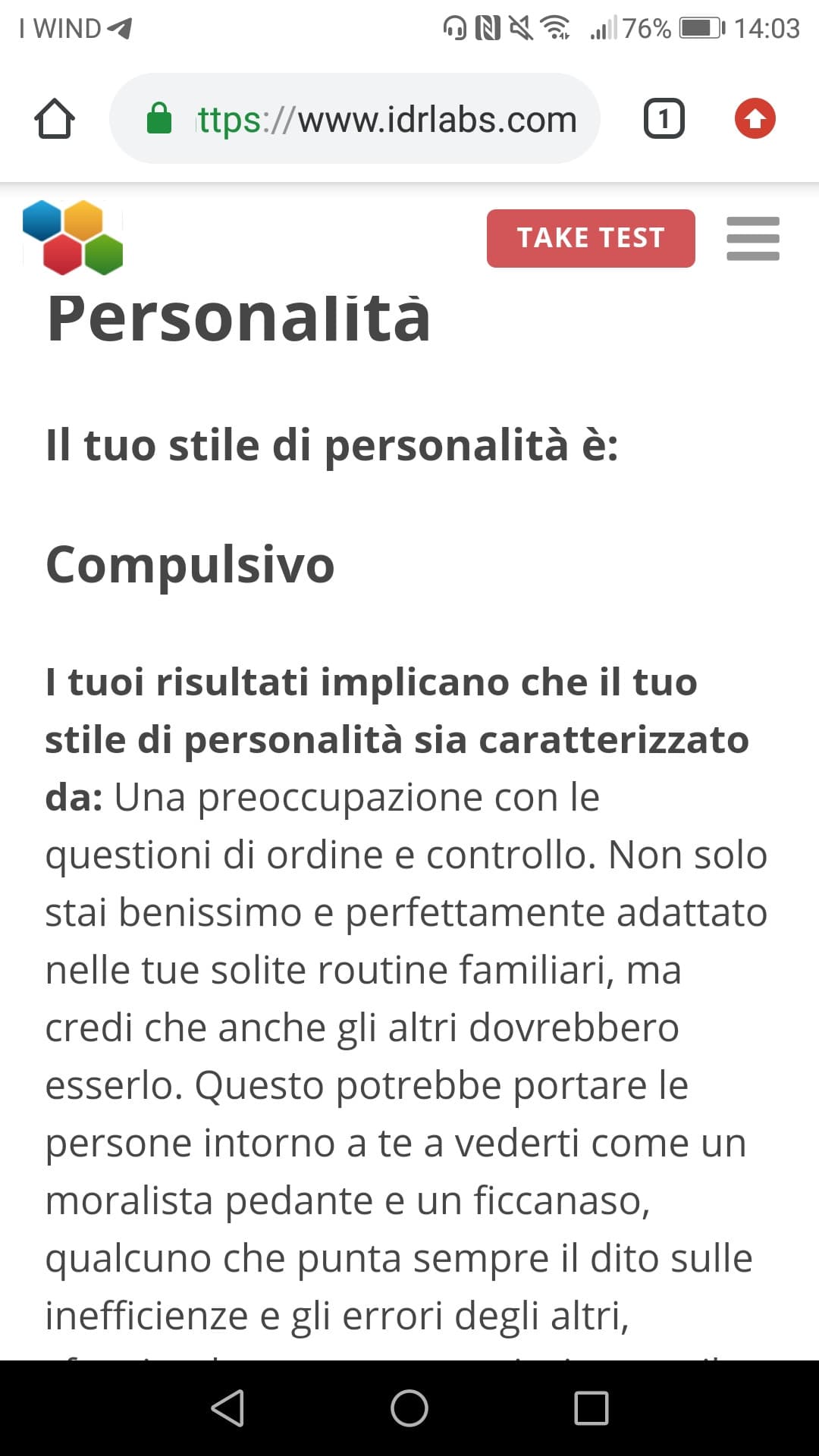 Tutto ciò è perfettamente compatibile con me 