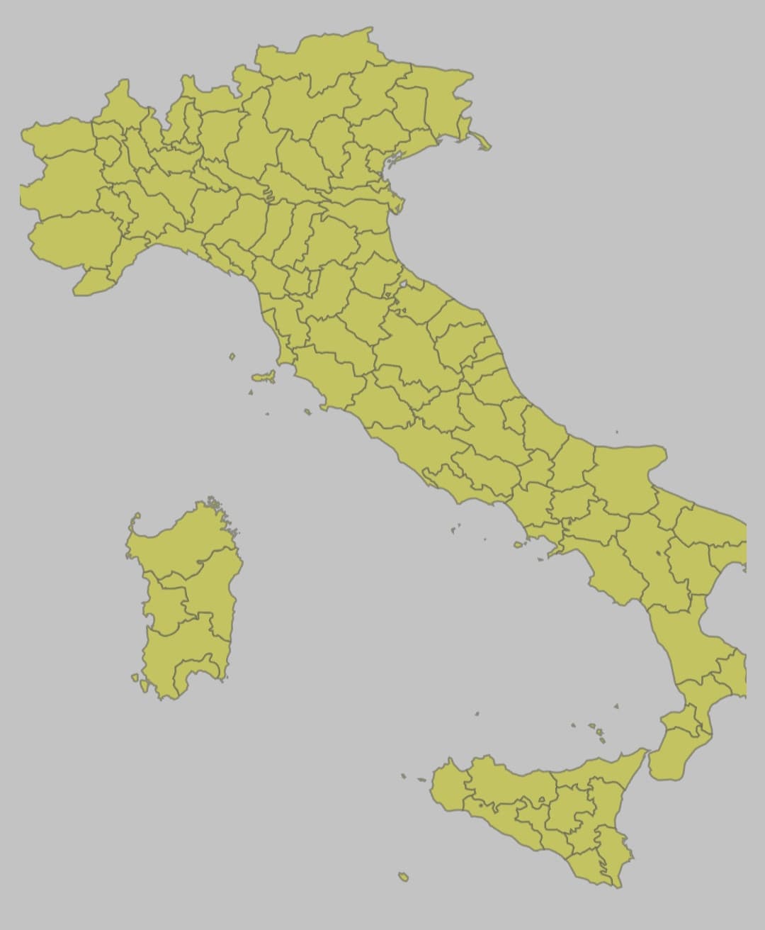 di che provincia siete? coloro la provincia di provenienza degli utenti di insegreto