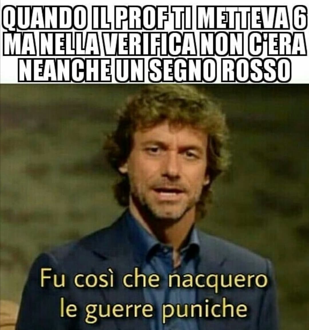 A noi fanno spesso ste verifiche semplici in cui il voto massimo é 6... E se facevi un errore ti mettevano 5...