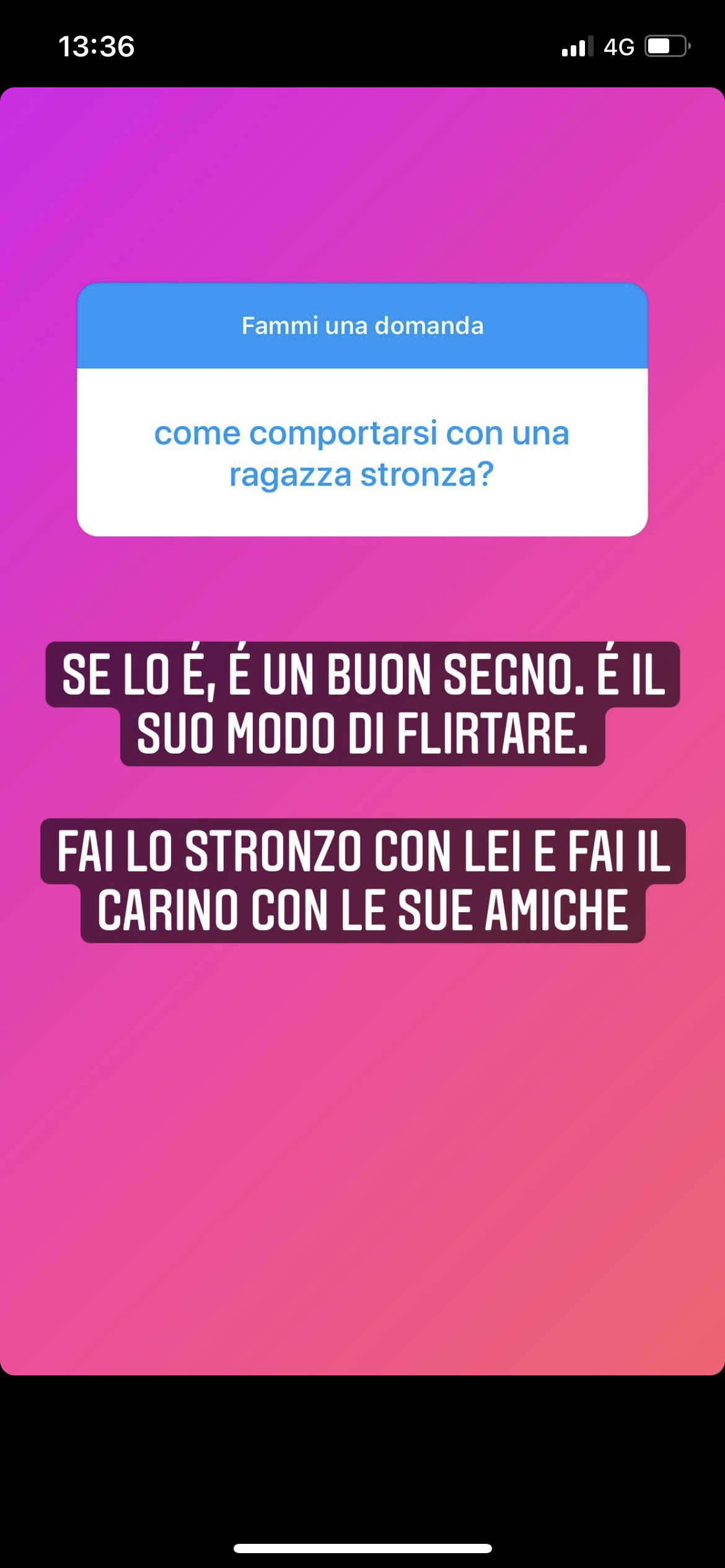 se flirto con uno faccio di tutto tranne che essere stronza 