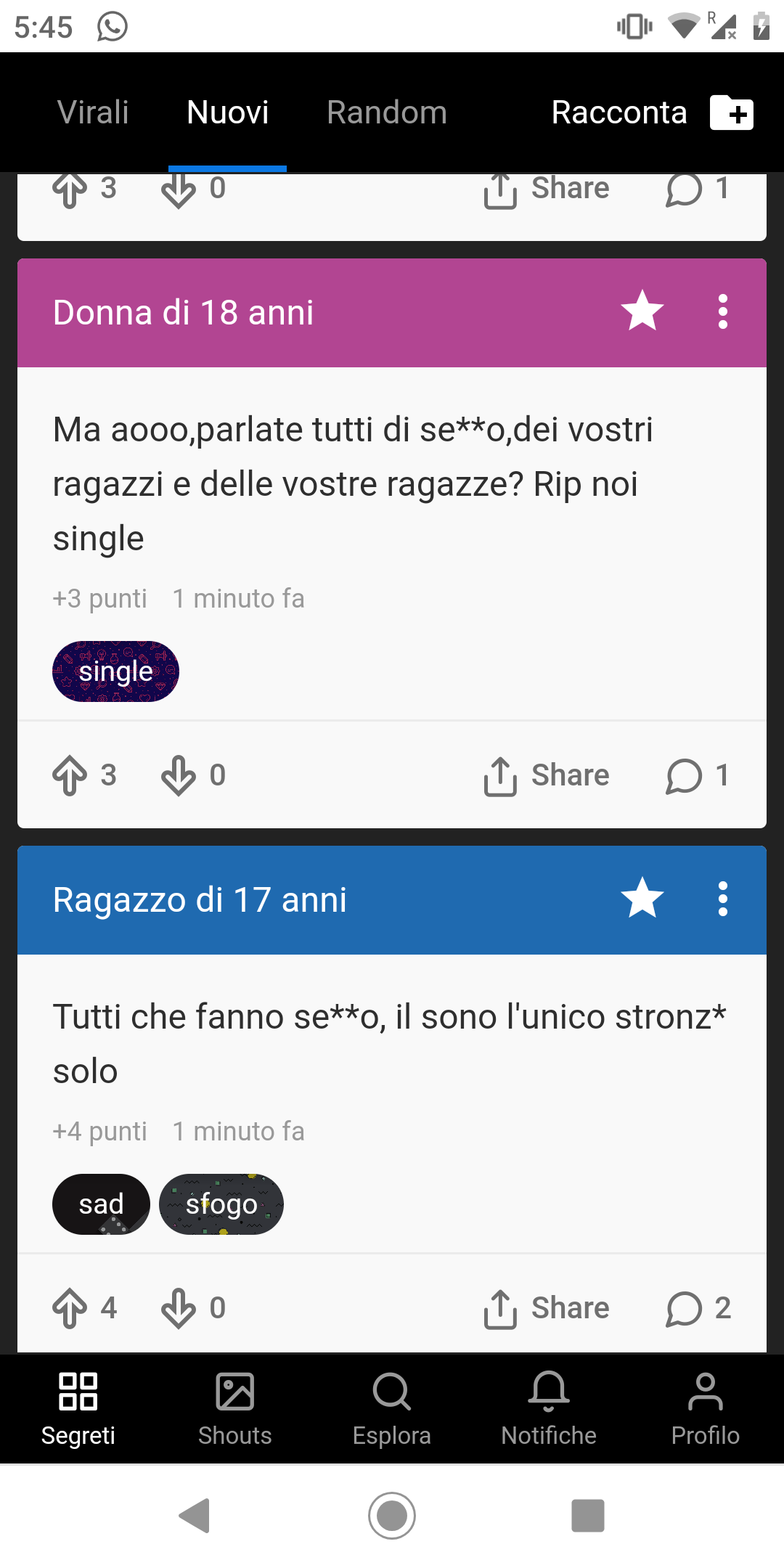 Credo che si dovrebbero conoscere...