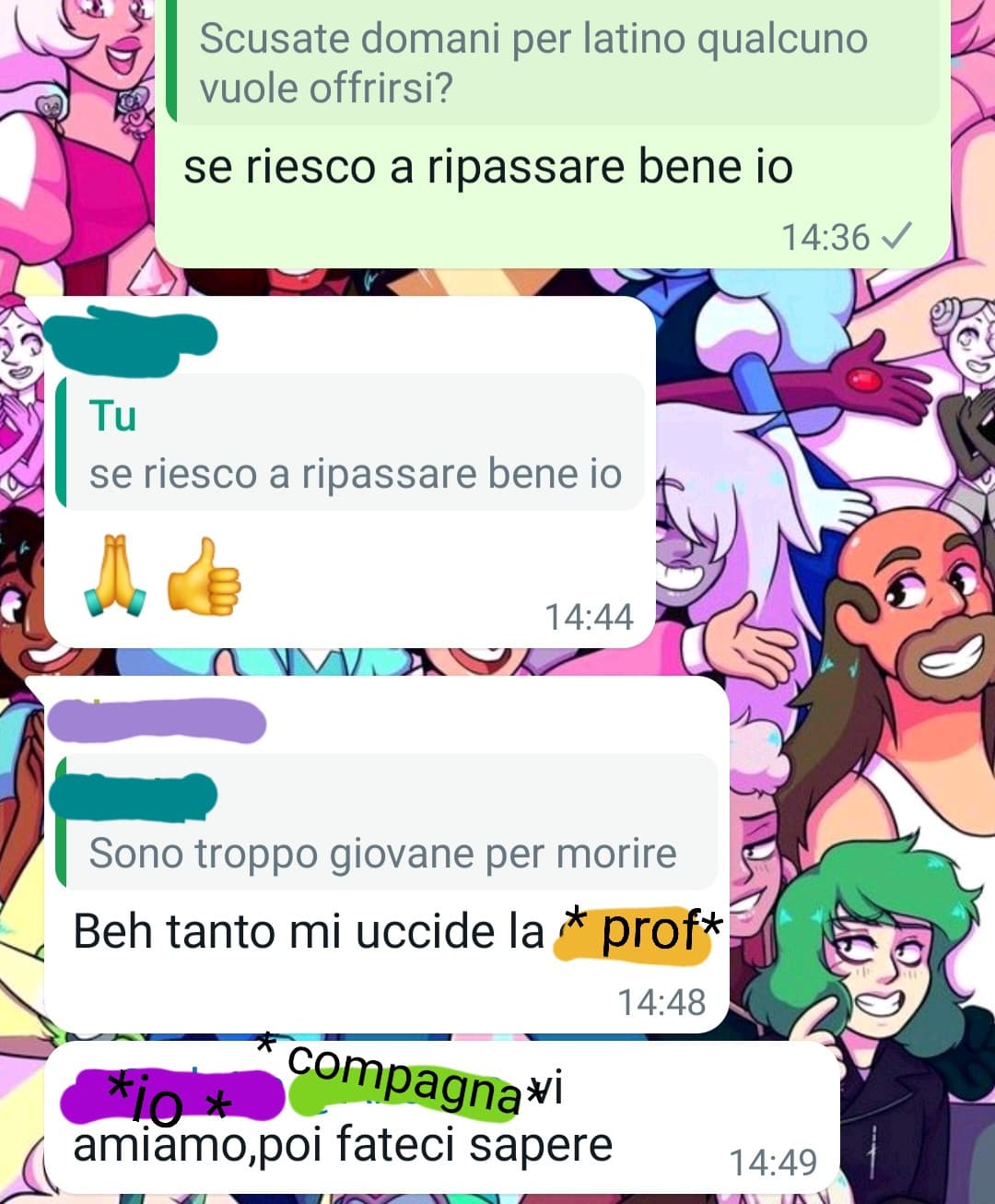 Bene, ora contano su di me, mentre io non so se lo farò per davvero? nais. 