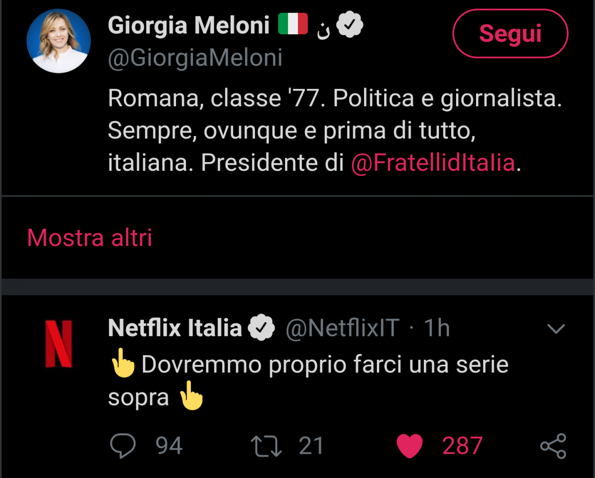 NETFLIX, IO PENSAVO FOSSI POLITICAMENTE CORRETTO