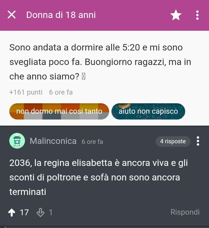 Commenti della 2° settimana,votate il migliore