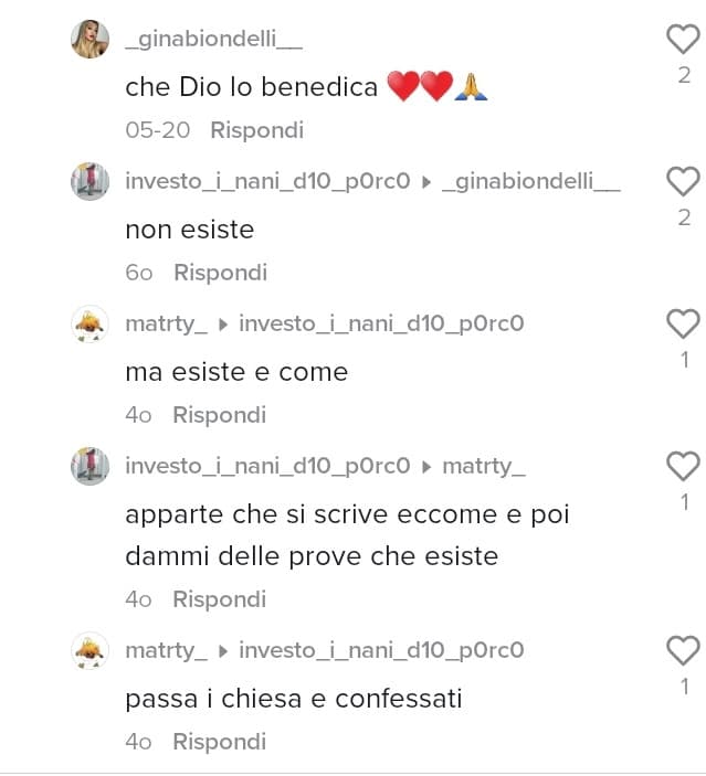 Adoro le discussioni che si creano quando un ateo che deve ostentare sempre la non esistenza di dio, incontra un cristiano con capacità di argomentazione minime. 