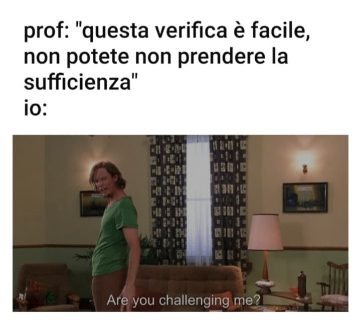 "Non farlo prof, non farlo"