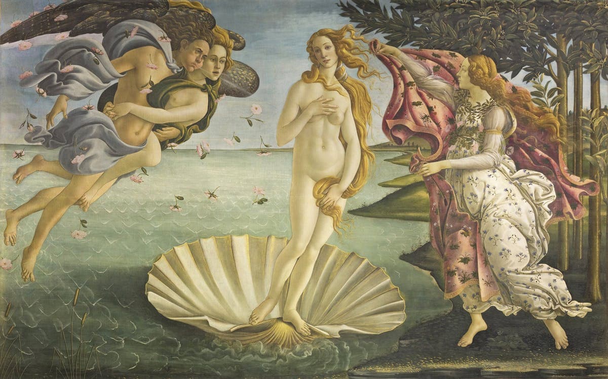 Nascita di Venere, Sandro Botticelli 