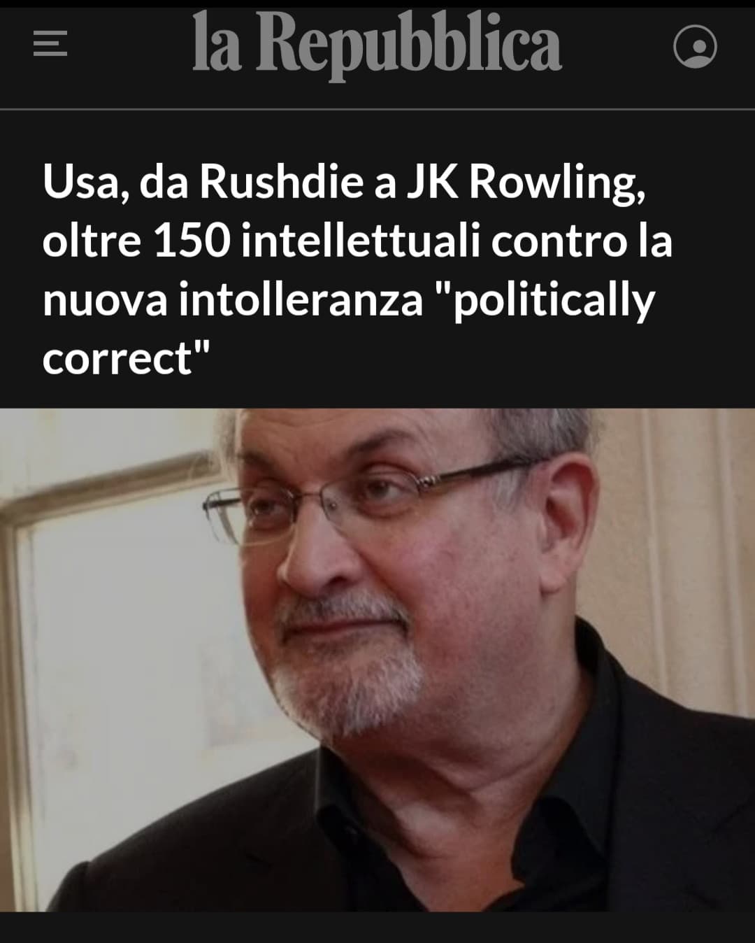 Sto godendo come un riccio appena nato, finalmente una presa di posizione contro il politically correct 