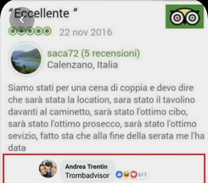 Le recensioni sono sempre utili