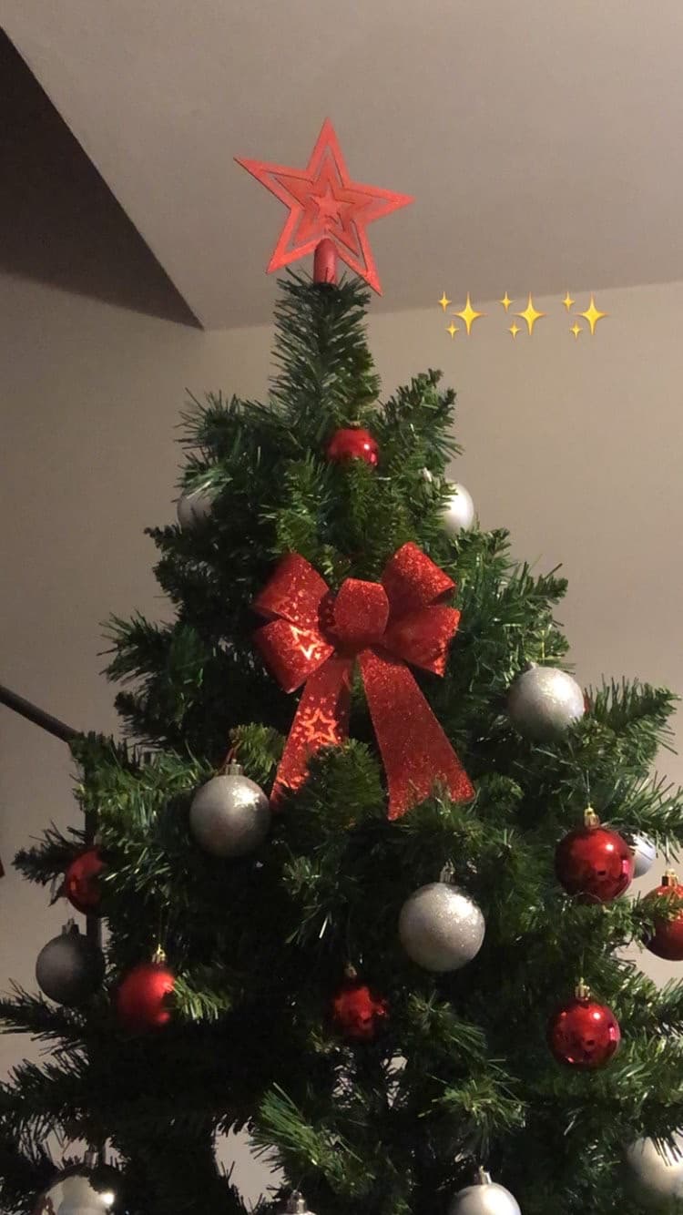 Abbiamo fatto l’albero è bellissimo ✨