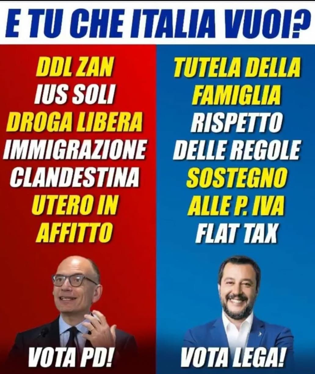 Campagna elettorale della Lega. Ma vai a cagare Salvì.