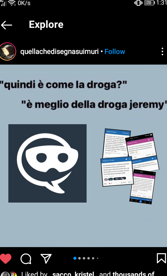 ho appena trovato questo post su instagram, non c'è bisogno aggiunga altro