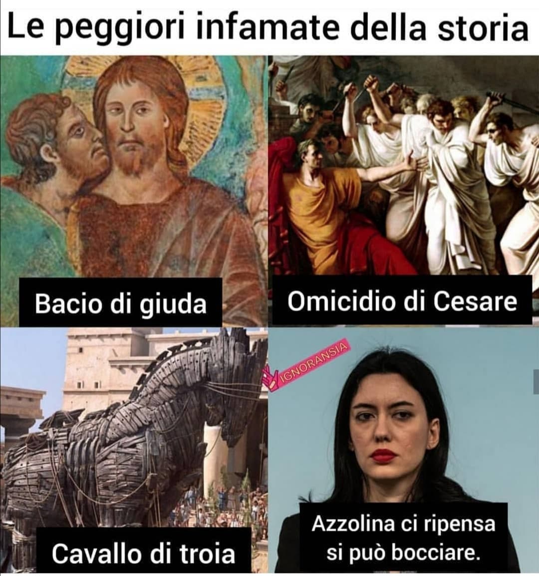 Azzolina ha io ciclo
Non tanto (g)old 