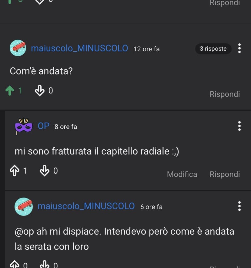 mi vergogno di entrare su sto sito dopo sta figura di merda