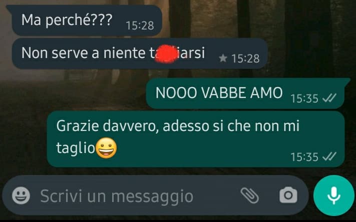 A parte gli scherzi, meglio parlarne con amici o parenti, non accumulate d0l0r3