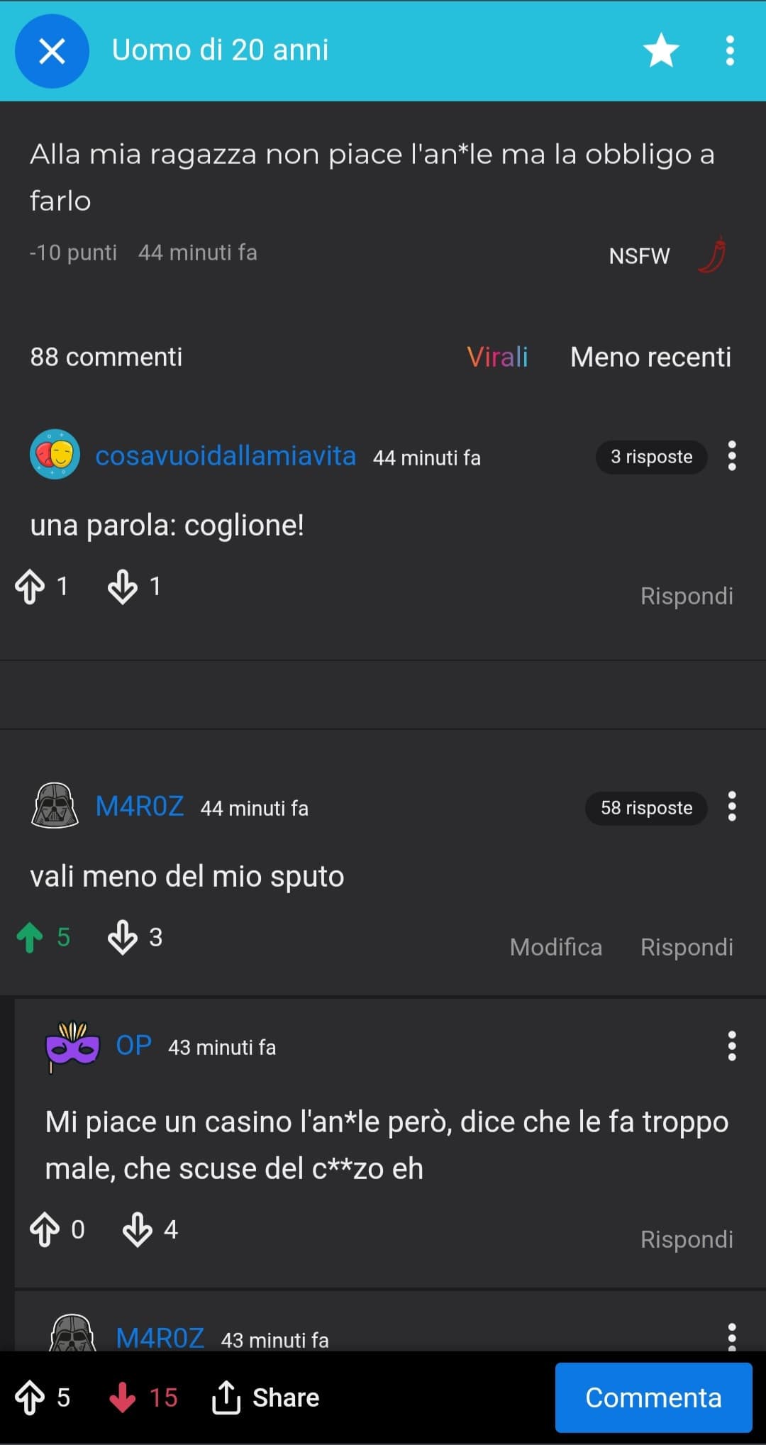 Lo posto ora che possono vederlo tutti: guardate che gente c'e su sto sito