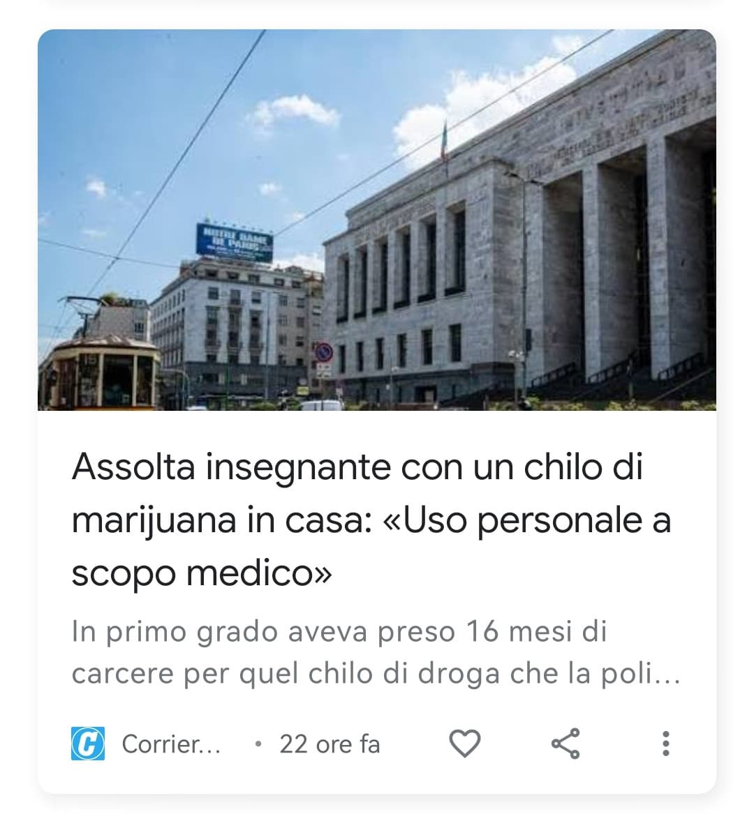 Un mio ex prof soffriva di una sindrome che gli causava diversi dolori. Poteva fare uso di oppiacei ma non di marijuana. (e gli oppiacei sono peggio, per fortuna è un chimico e sa bene dove mettere le mani). Quando la legalizziamo ad uso medico?