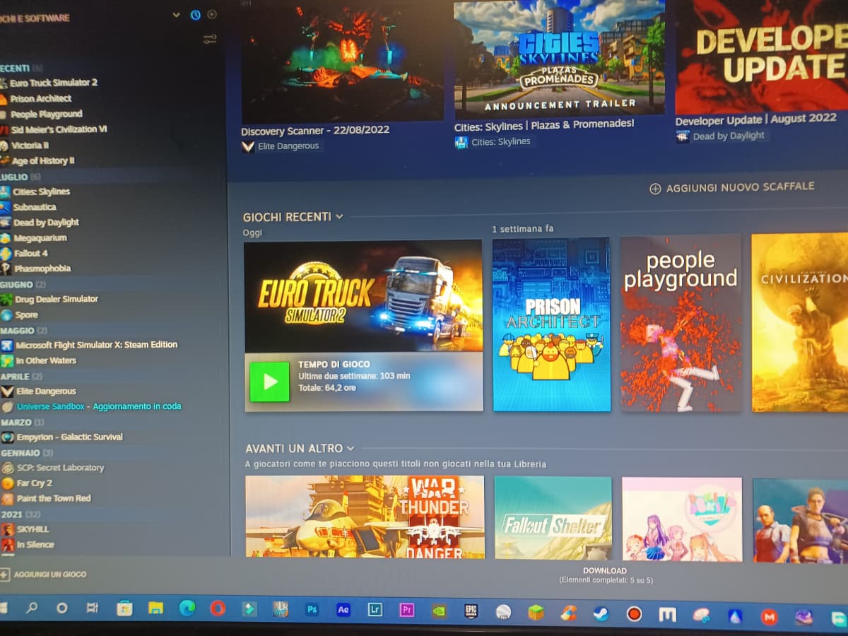 Ho 159 giochi su steam ma non voglio giocare a nessuno di questi.. che noiaa