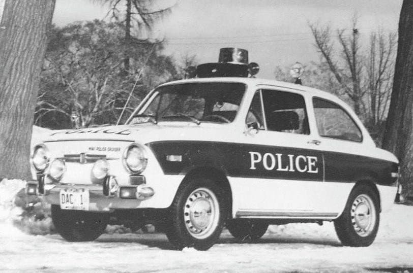 Fiat 850 in dotazione alla polizia di Millburn, New Jersey.