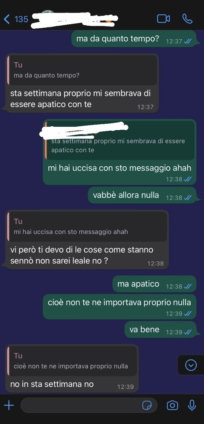 dopo mesi di amicizia il mio migliore amico mi dice che da un momento all’altro non vede più l’amicizia come prima, ho provato a chiedergli spiegazioni e ha detto che neanche lui sa cosa è cambiato, sono distrutta, non me lo aspettavo