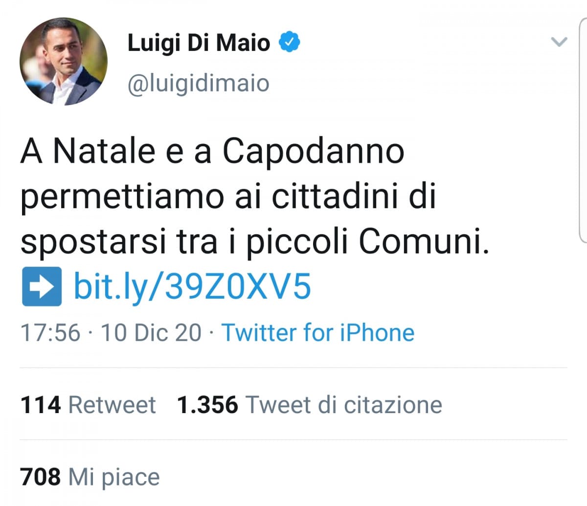 Avete capito che viviamo in un paese in cui Luigi di Maio ci permette di fare cose? 