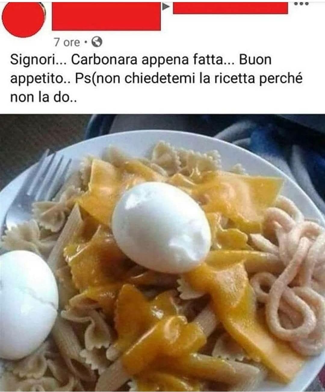 Tienitela pure la ricetta, gran figlio di pu....