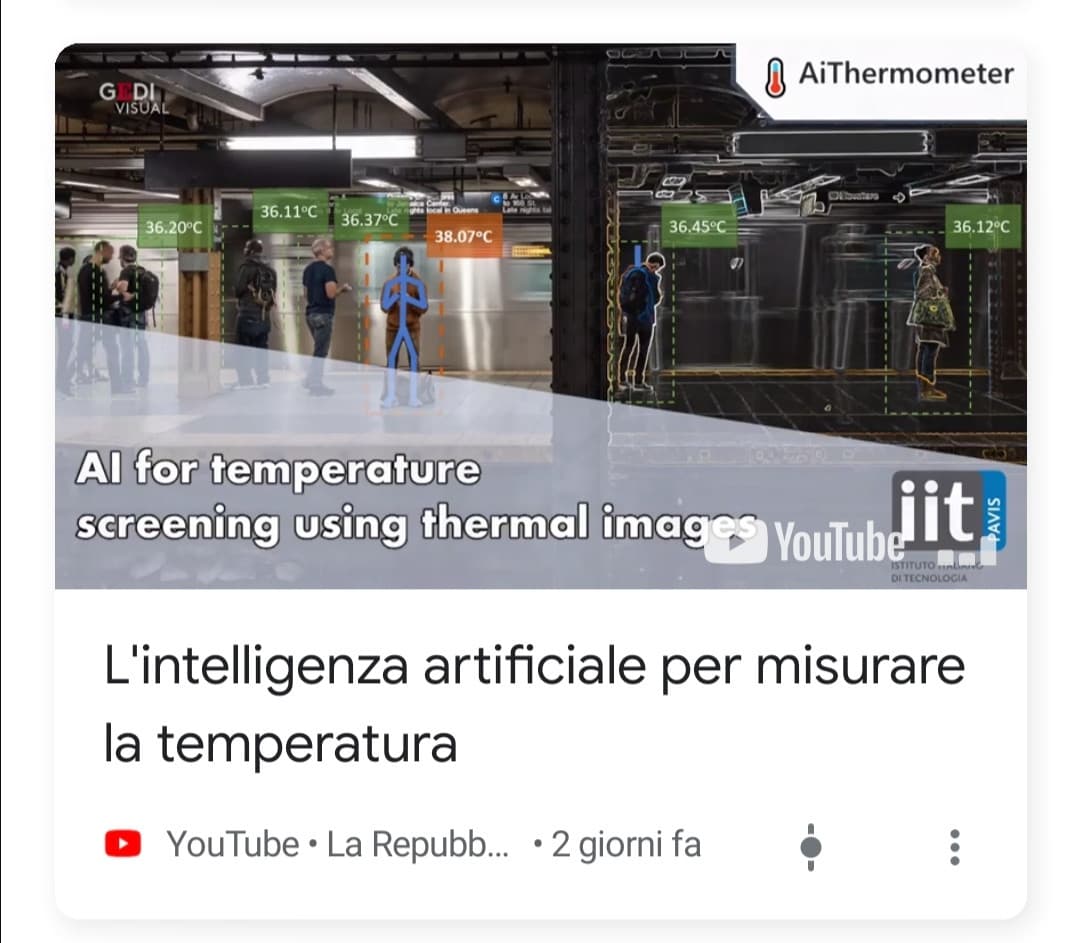 No, non è un intelligenza artificiale, è un cazzo di termometro con gli occhi