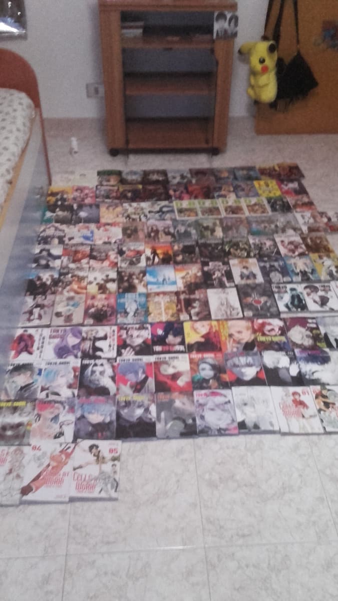 La mia collezione di manga, ne vado molto fier 