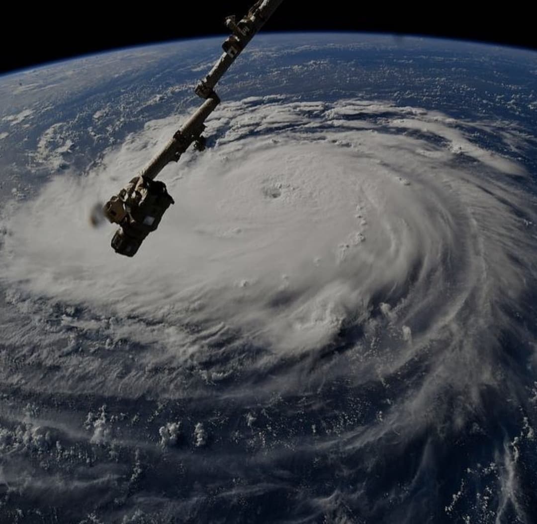 Uragano visto dalla stazione spaziale Internazionale