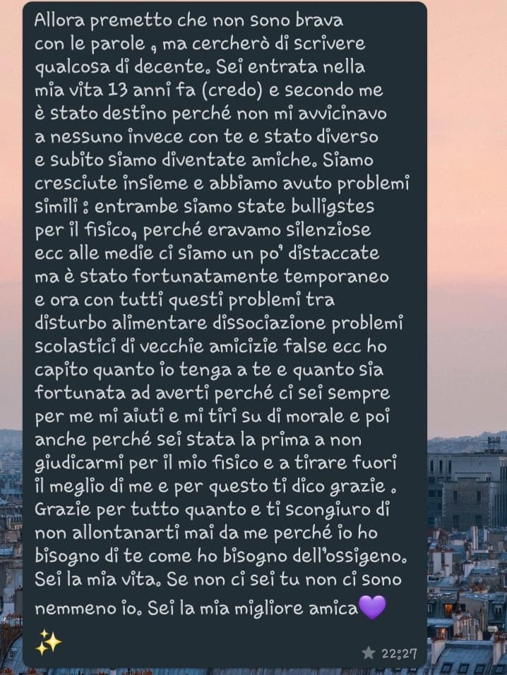 Lo ha scritto senza un motivo 