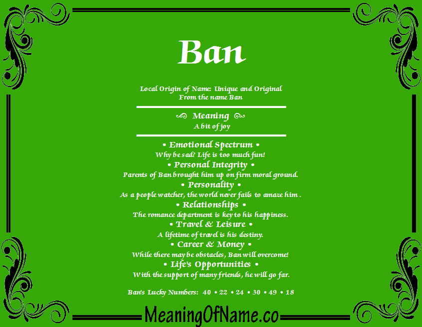 Ban