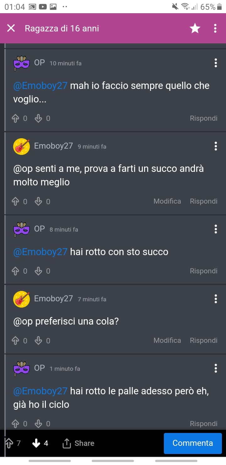 Ecco spiegata la scotrositá di op 