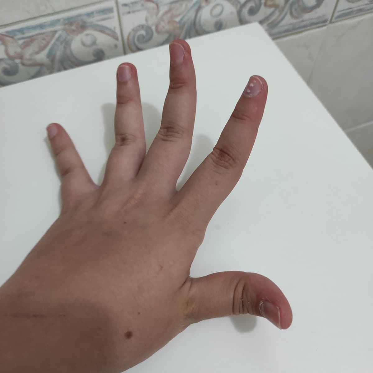 Ecco a voi la mia mano pieghevole invece