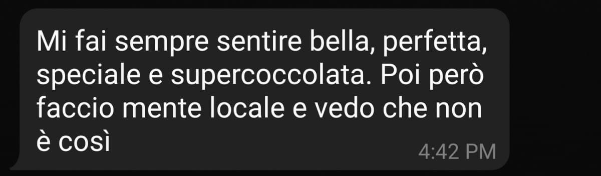 Mi spiace un sacco per lei, è una ragazza fantastica