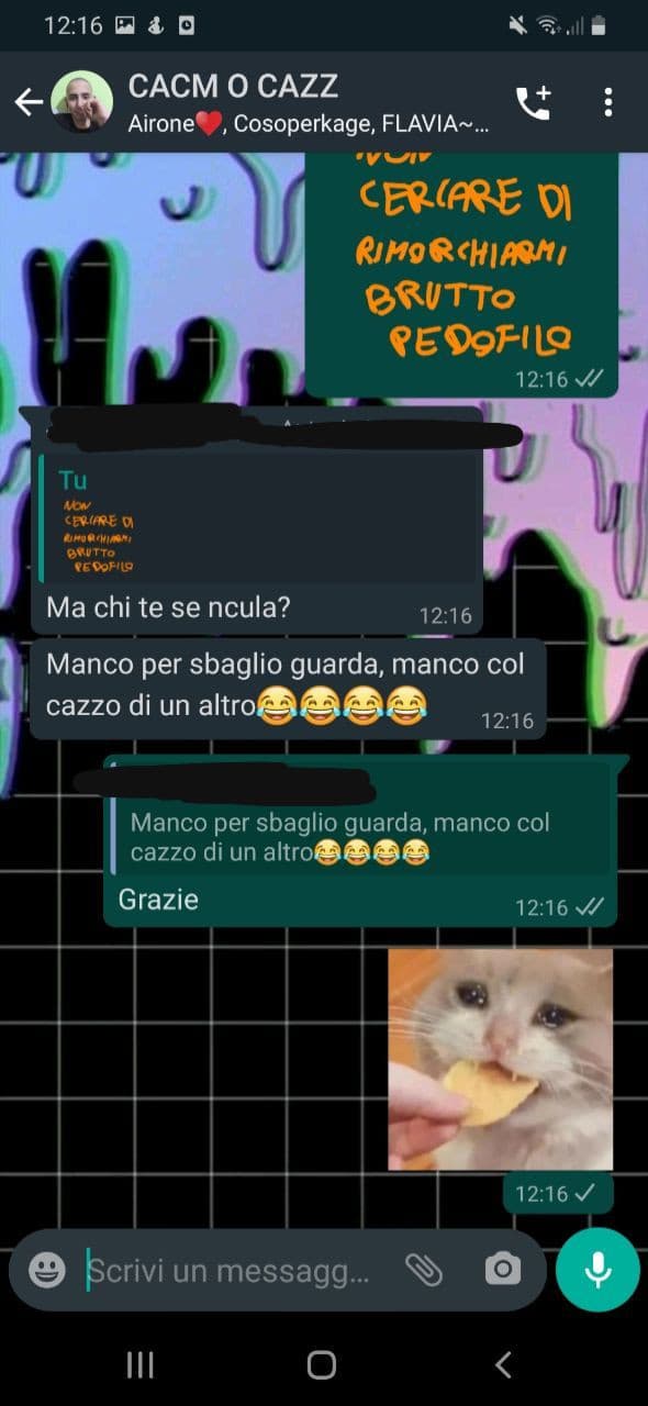 Io non ho capito che cazzo ho fatto per farmi odiare, ma poi ste battutine e le prese in giro a cazzo. Ma non ci rimango male eh, per niente 