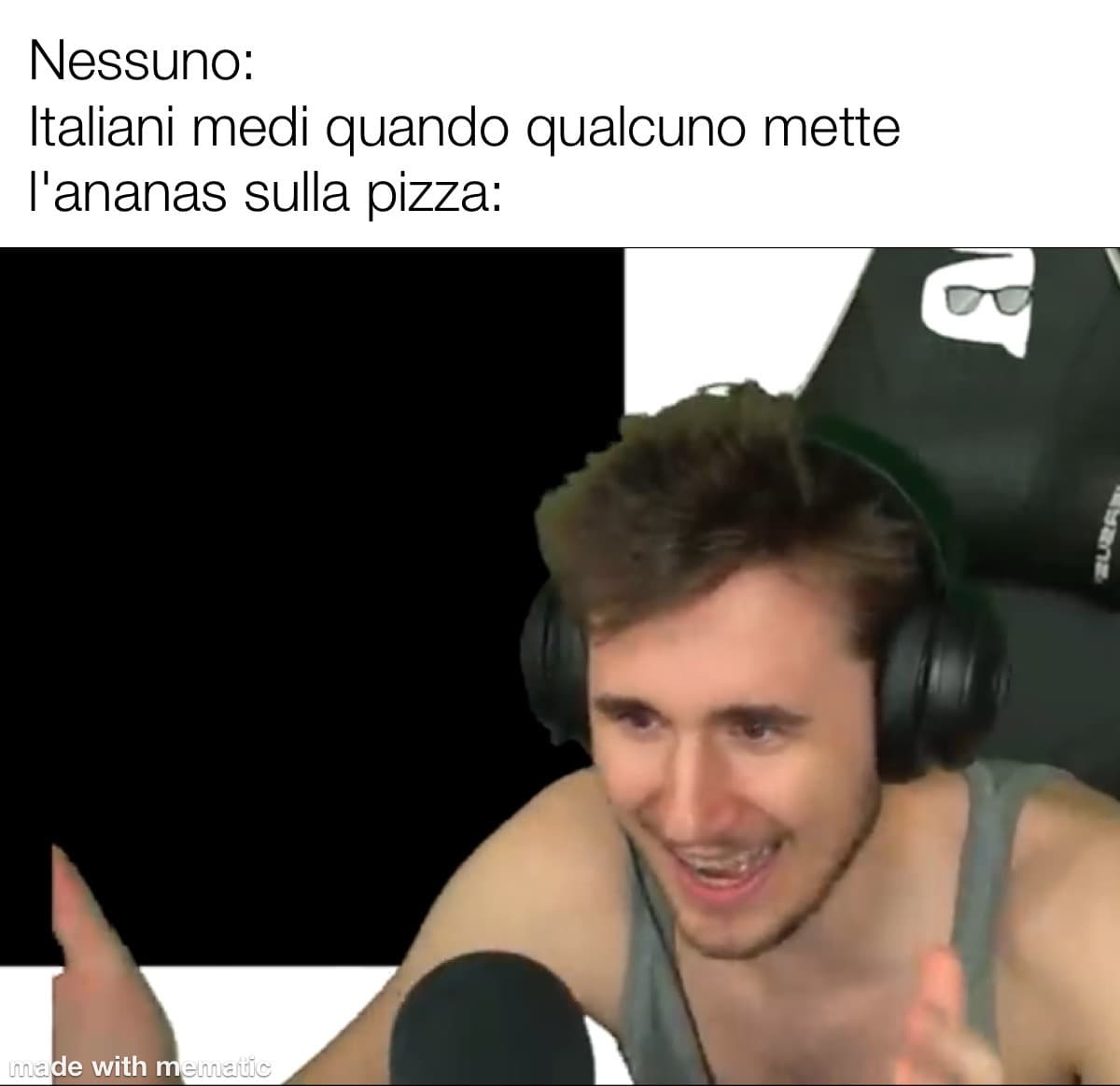 È ironia✌️ E comunque per me la gente può metterci ciò che vuole sulla pizza a me non frega un cazzo 