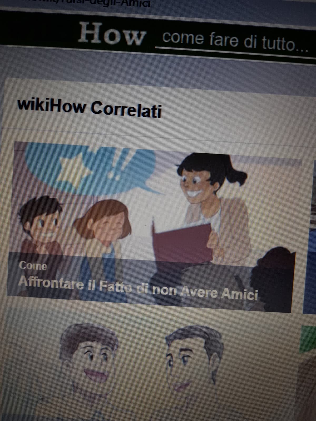 E dopo il fallimento della mia ricerca "come farsi degli amici" direi che è il caso di passare a leggere questo