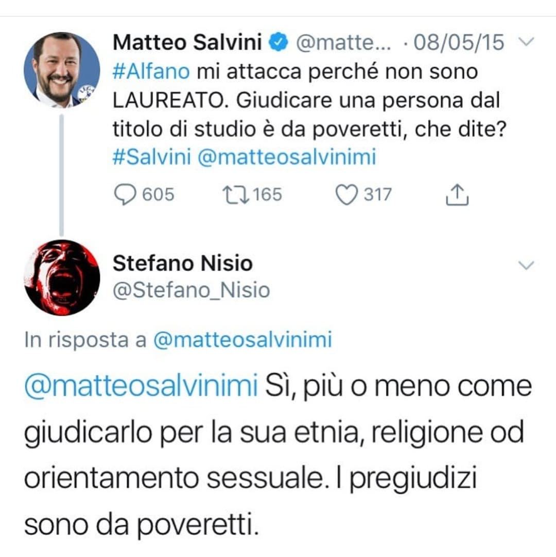 Via alle discussioni. 